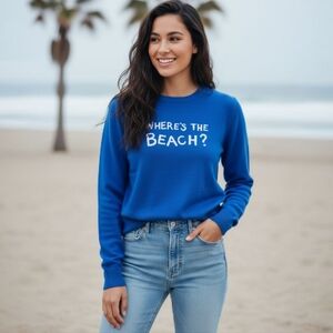 Lilly Pulitzer Blue Crewneck Longsleeve Sweater. Women's Size: Large.🏖